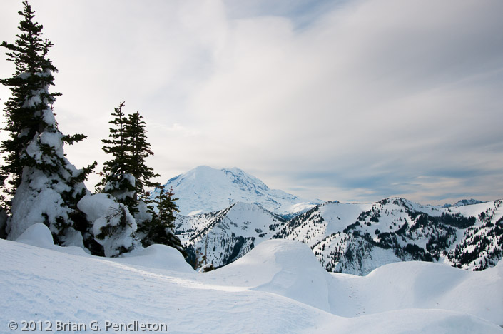 Snowdrifts and Rainier